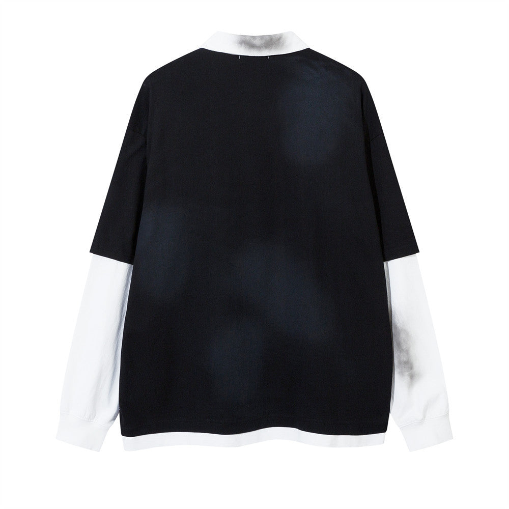 Long Sleeve Fake Two-piece T-shirts Top